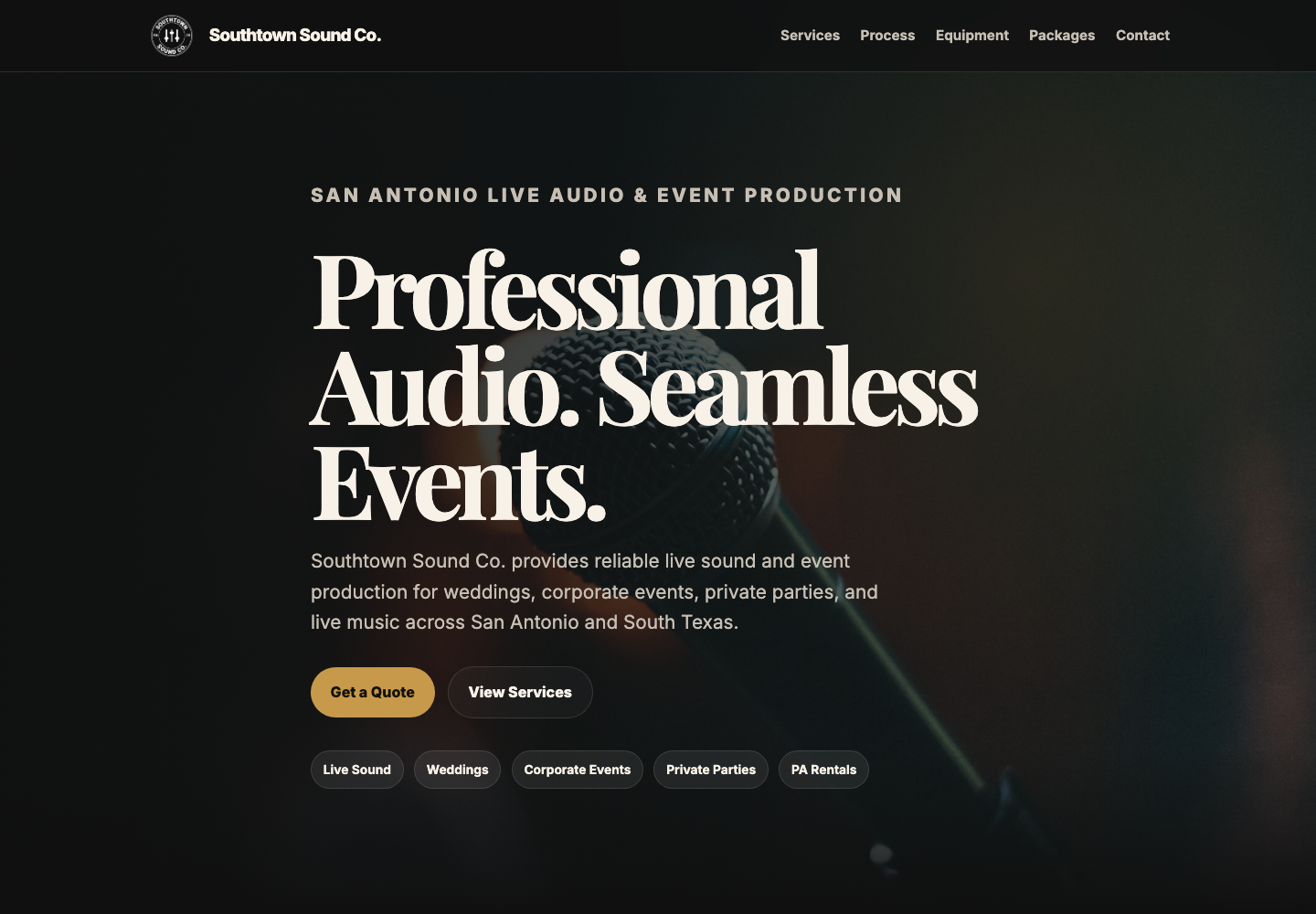 Southtown Sound Co website